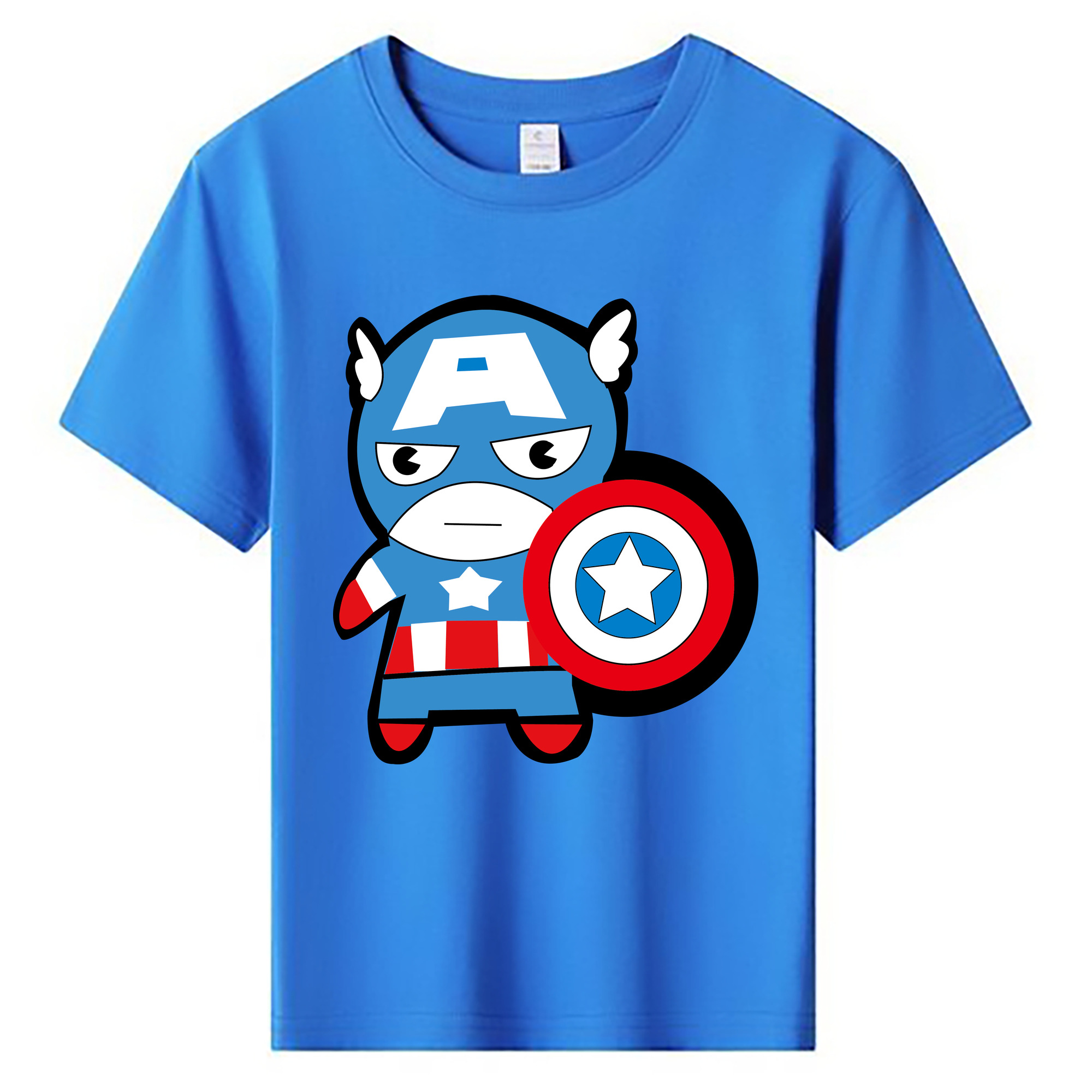 （画像用） アベンジャーズ The Avengers 綿100％キッズTシャツ（フロントプリント）
